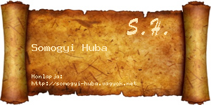 Somogyi Huba névjegykártya