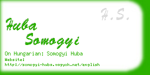 huba somogyi business card